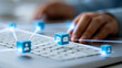 © Nataliya - Close-up of a marketing automation CRM concept delivering consistent personalized messaging for subscriber satisfaction, CRM marketing concept, subscriber photography,