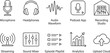© Art of Masrafi - Podcast and Audio Production Icons Set
