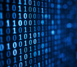 © lanaxphoto - Blue Binary Code Background Digital Technology Data Stream Concept