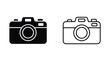 © sahidabegum - Camera Silhouette Icons With Black And White Variations