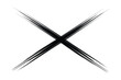© Md. Sohel - Grunge style brush stroke black cross mark sign icon texture on white background highlight rejection x and cancel symbol vector illustration