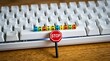 © Zannatul - Hantavirus warning sign on computer keyboard stop virus infection