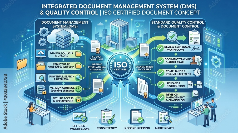 Integrated document management system dms and quality control iso ...