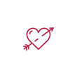 © MUHAMMAD ANIS - A minimalist icon of a heart with an arrow