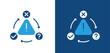 © pinky - Communication icon, with light and dark background.