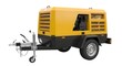 © Rani - Portable industrial diesel air compressor trailer for construction works.
