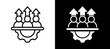 © Littlestar23 - Capability Building whiteblack icon