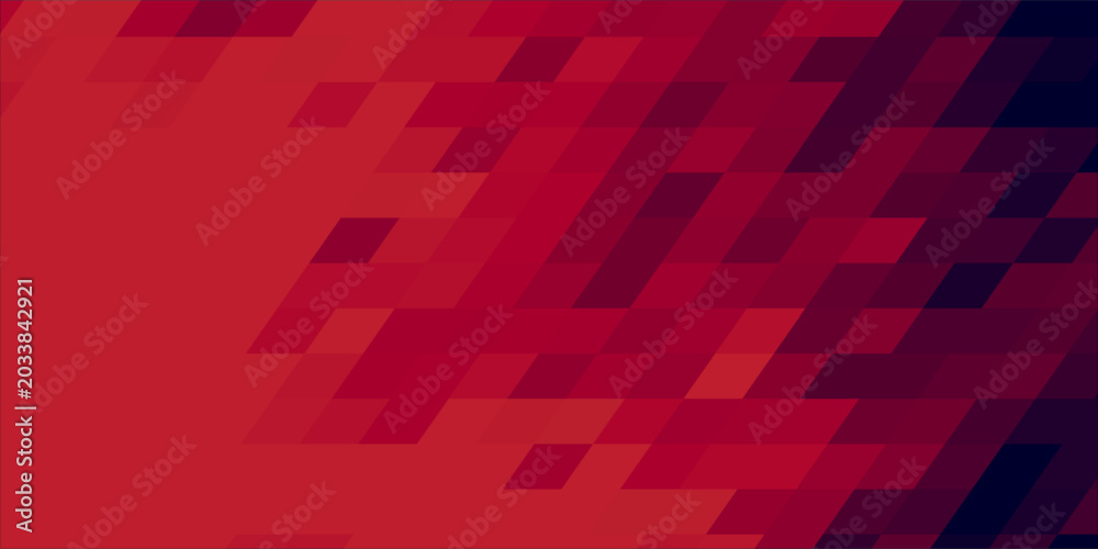 Abstract geometric background with dark blue and red gradient rhombus ...