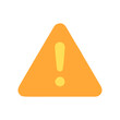 © projek - Orange warning triangle with exclamation point caution and alert symbol