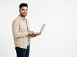 © Someone Cooked Here - premium indian male student using laptop for education startup internship and modern university lifestyle concept