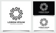 © jalak - Unity community logo design template, people holding hands in a circle teamwork icon