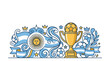 © suisnawati - Argentina Soccer Championship Celebration Illustration