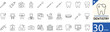 © mstlily - Dentistry line icon set for dental care, teeth, dentist, clinic, oral hygiene, and treatment. Editable vector icons for dental clinics, healthcare apps, and medical projects.