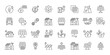 © Bezvershenko - Green Energy icons in line design. green, energy, renewable, eco, sustainability, solar, power on white background vector. Green Energy editable stroke icon