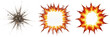 © ploki - Realistic Fire Explosion and Bomb Blast PNG Set, Transparent Comic Fireball Burst Clipart, Isolated Dynamic Smoke and Flame Sparks Elements for Action Games, Special Effects, and Graphic Design