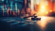 © ROZITA - Legal Gavel on Desk with Financial Market Charts Illustrating Competition Law and Economic Analysis