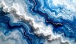 © Manami Saku - blue abstract background　青の波立つ海のような立体的なフルイドアート