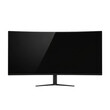 © Mukul - Modern black ultra-wide monitor on stand isolated on transparent background