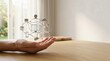 © KohXD - Person's hand holding a small model of a house to represent the concept of home ownership and personal dreams