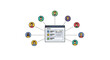 © Alzo - Social media icons on a webpage.