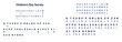 © KristinArt - Children's Day cryptogram with symbols and letters on white background
