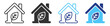 © TanyaK - Sustainable home icon with eco leaf and environmental house symbol on transparent background