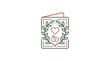 © Ibrahim - Elegant Wedding Invitation Card with Heart and Rings Iconography.