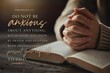 © MEO - Embrace Divine Guidance Through Prayer and Gratitude: Philippians 4:6 Scripture Typography Poster Design