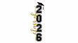 © Core - Vertical Class of 2026 graduation design with bold typography, cursive script, and cap silhouette, symbolizing achievement, celebration, and academic success