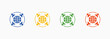 © RiskiAyu - Culture Icon Set Color Multiple Style Collection Illustration