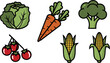 © Mas - set of vegetables