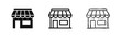© drawing lines - Small shop and retail store icons - Solid, outline, and hand-drawn styles for local business and commerce