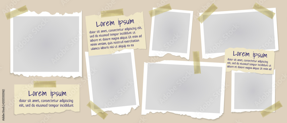 Ppt Collage Стоковое векторное изображение «Retro Y2K photo frame scrapbook layout ...