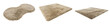 © Namita - Plush beige shaggy rug with long fibers and soft texture isolated on a transparent background