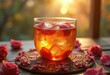 © Yaroslava - Harmonious Rose Hip Tea Honey Elixir at Meditation Retreat Tranquility