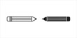© PixoraStock - Black and white pencil stationery school