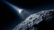 © Catifo - Asteroid encounter with earth outer space digital art celestial environment cosmic perspective astrophysics concept
