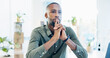 © peopleimages.com - Thinking, ideas and businessman in office with decision, reflection or choice for legal career. Serious, job and environmental attorney with problem solving, solution or brainstorming for law case.