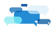 © MDABULKALAM - Abstract transparent communication speech bubbles cluster with communication dialogue conversation discussion abstract transparent interaction feedback language expression