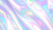 © 千変万化 - Holographic and metallic liquid background glowing in pastel colors, aurora texture