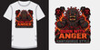 © jubayer95 - Burn with anger hantavirus style monster surrounded by fire aggressive virus.