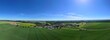 © Jean-Marc RICHARD - vue aérienne panoramique du village de Boismont en Meurthe-et-Moselle, Lorraine. Ciel bleu et terrains agricoles verts, forêts, paysage rural mai 2026