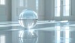 © putra - Glass Ball Reflection in Modern Interior.