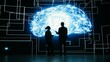 © DC Studio - Engineering team implements digital guardrails on autonomous AI agent to limit risk, Teamworking tech startup colleagues apply artificial intelligence safety constraints, brainstorming, camera A.