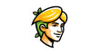 © Hape - Healthy Lifestyle Mascot, Energetic Young Man with Green Hair and Yellow Headband