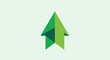 © Ade - Green Arrow Pointing Upwards Symbol.