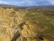 © Frauke Scholz/imageBROKER - Expansive landscape with brown and green tones, gently rolling hills and open sky, aerial view, mountains on D70 and D80, Tuzluca, Igdir Province, Iğdır, Eastern Anatolia, Anatolia, Turkey