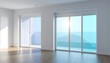 © Syhrul - Modern empty room with large windows.