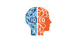 © Muchyar Design - Profile of head showing logical and emotional halves.