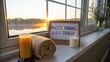 © Qamarul - Peaceful Morning Meditation Setup With Sunrise View